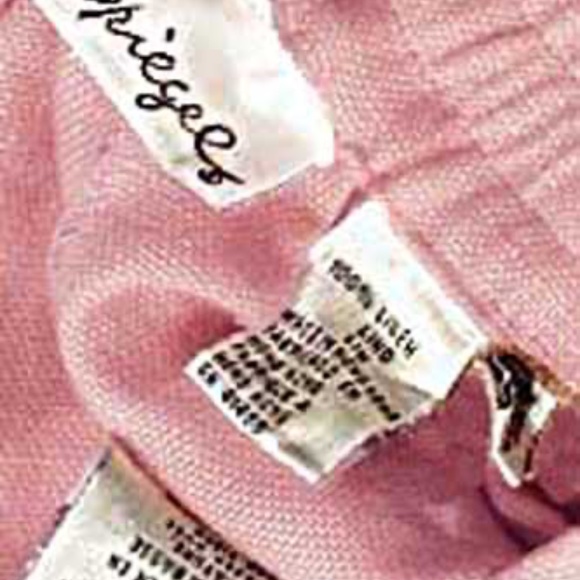 PANTS, LINEN, SOFT, PLUS 24, PINK, FRONT ZIPPER, FOUR POCKETS, SPIEGEL USA, - Picture 2 of 2